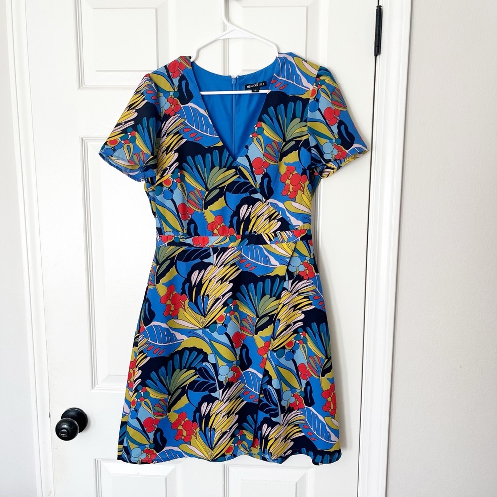 J. Crew Floral Print A-Line Dress